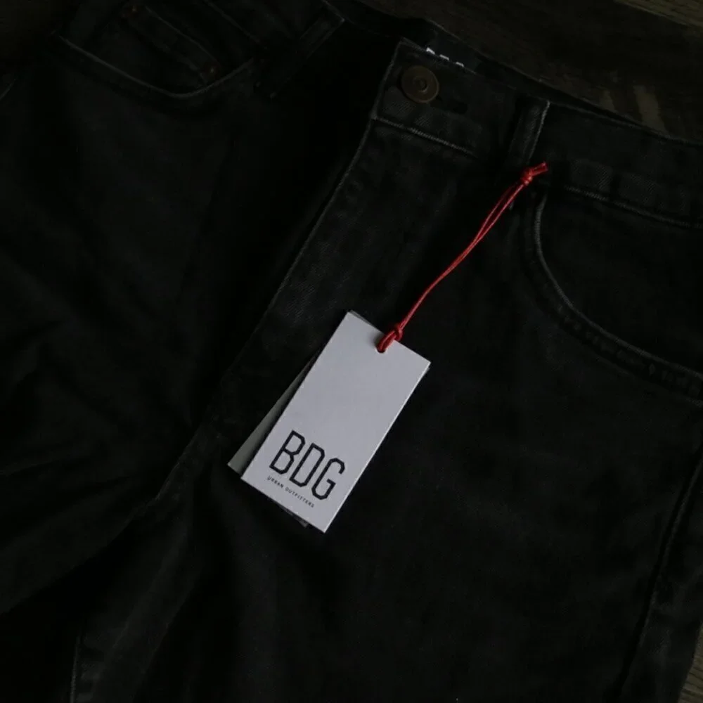 NWT Urban Outfitters BDG Black Shorts Size 26 A Line Denim